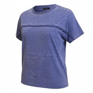 DG2 Diane Gilman Purple Striped Shimmer Top Lightweight XS/S